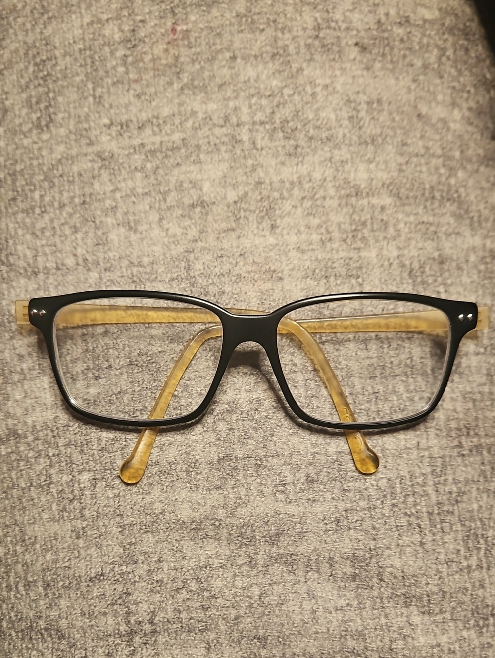 iGreen Black Front Eyeglasses with Amber Tortoise Temples